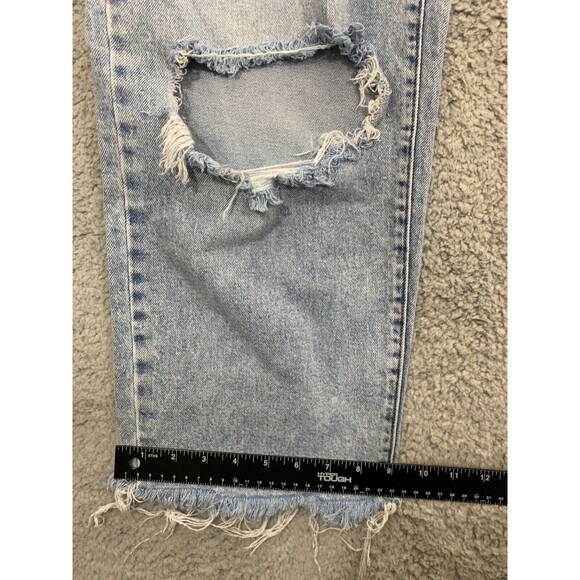 SO GOODS FOR LIFE 13/31W Highest Rise Baggy Dad Jeans Distressed Destroyed Crop - Picture 11 of 12